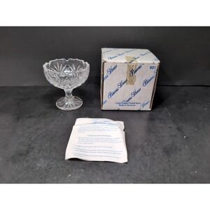 Princess House Crystal Mini Footed Bowl, Crystal With Box, Decorative Bowl, #801